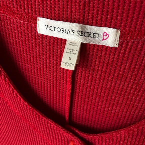 Victoria's Secret Red Waffle Onsie - Picture 2 of 6